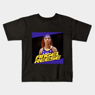 Angel Reese Purple Kids T-Shirt